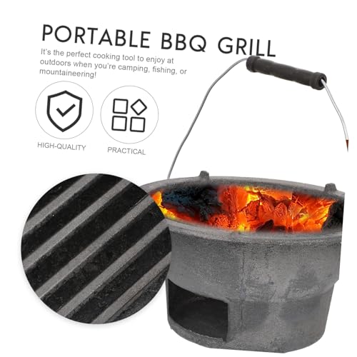 Barbecue Jardin Polyvalent en Fonte Robuste - Qualité Traditionnelle - 6