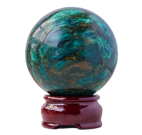 Boule de cristal de mica vert naturelle 55-60mm quartz veritable
