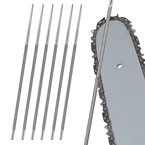 Cuchillo para Afilar Cadena de Sierra Circular,5.2MM Limas para Afilar Motosierra Sierra Circular de Acero para Motosierra,Herramienta de afilado para reparar y afilar cadenas de sierra