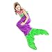 The Original Blankie Tails Mermaid Tail Blanket (Youth Size), Purple/Seafoam