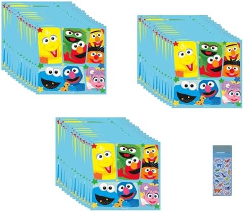 Sesame Street Party Supplies Bundle includes 48 Napkins image 3