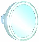enzo rodi seifenspender 5-fach Vergrösserung Enzo Rodi 411710 LED-Saugspiegel Larisa / Ø 10.5 cm / Chrom / Saugnäpfe