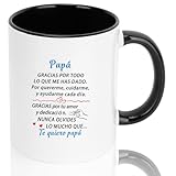 Yeeaulpa Taza Dia Del Padre Regalo Padre Originales Regalos Papa Regalo para Padres Cumpleaños Regalos Dia Del Padre Primerizo Personalizado Halloween Navidad Reyes San Valentin