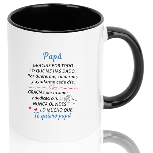 Imagen de Yeeaulpa Taza Dia Del Padre Regalo Padre Originales Regalos Papa Regalo para Padres Cumpleaños Regalos Dia Del Padre Primerizo Personalizado Halloween Navidad Reyes San Valentin