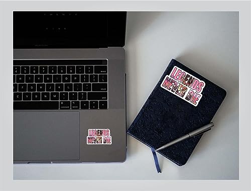 Image of Legends Never die Sticker - Sticker Graphic - Auto, Wall, Laptop, Cell, Truck Sticker for Windows, Cars, Trucks