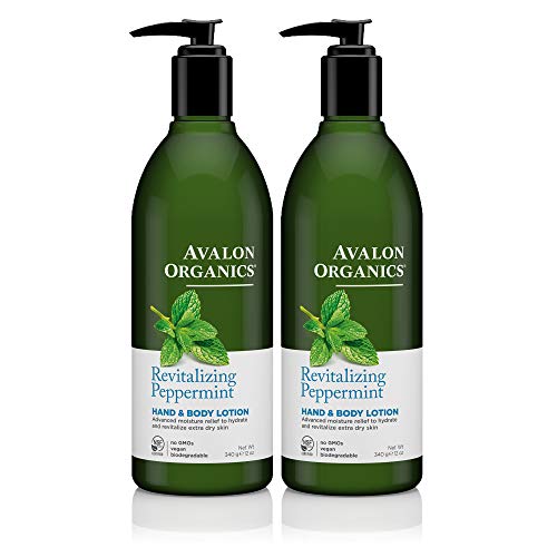 Avalon Organics Peppermint Hand And Body Lotion, 12-Ounce Bottle (Pack Of 2) #TOP4