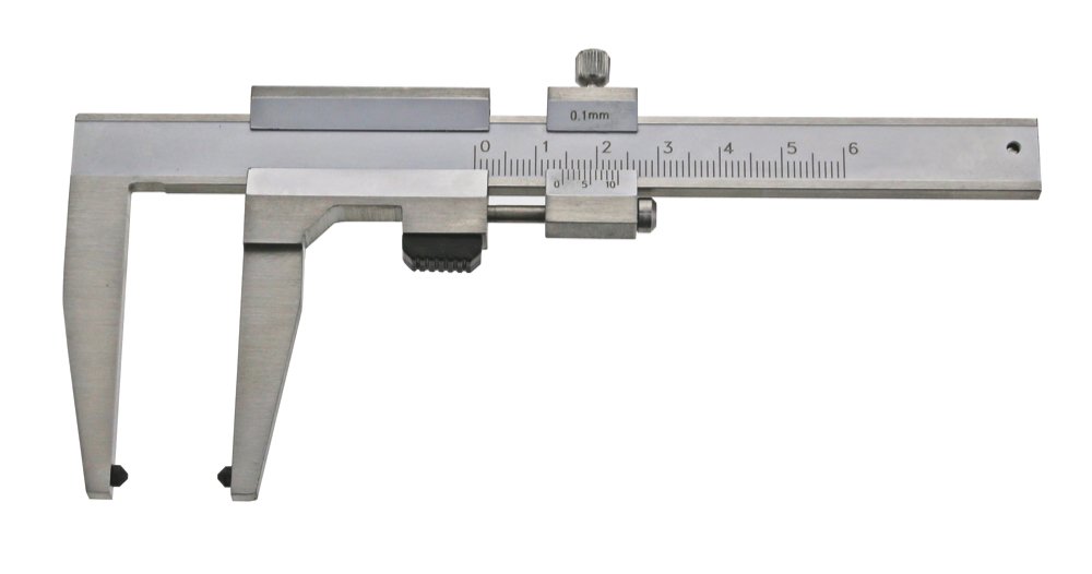 Suwmiarka do tarczy hamulcowej, Nonius 1/10 mm, zakresy pomiarowe: 0-60 mm do 0-100 mm (0-60 mm, 50 mm długość trzpienia)
