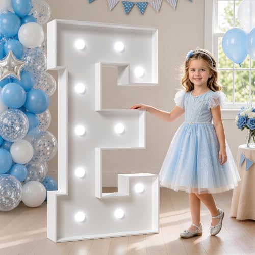 Image of Marquee Letters 4 Feet Tall, Cool Light Up Letters E for Party Decor