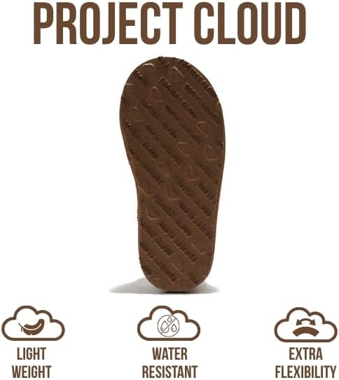Project Cloud 100% Genuine Leather & Australian Shearling Slippers for Kids - Memory Foam Fuzzy & Non-Slip Fluffy Slippers Girls Footwear & Boys Footwear, Kids Unisex Shoes - Image 5