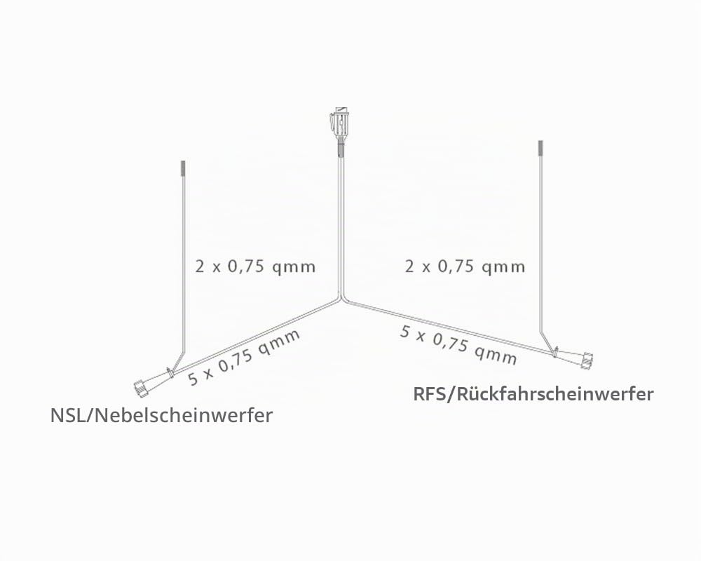 The Drive -17618- Aspöck Kabelsatz 13-polig (8m mit DC-Abg. 6m)