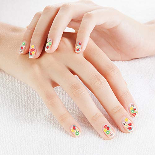 Lurrose 6 Caixas de Frutas Fatias de Unha de Polímero de Argila 3D Diy de Arte de Unhas para Mulhere