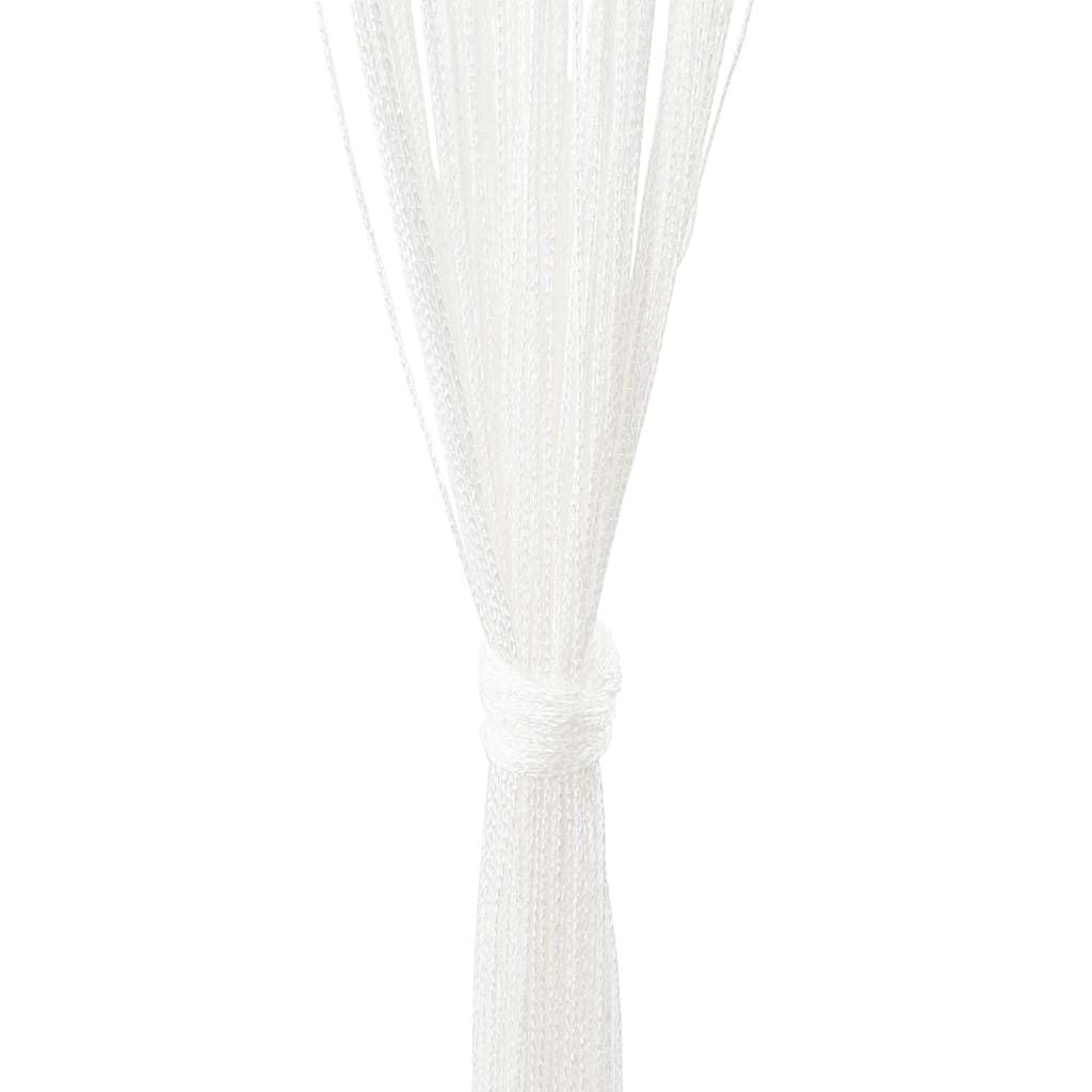 Generico 2 Pz Tende a Fili 100x250 cm Bianche,Trattamenti per finestre,Tende e tendaggi-132398