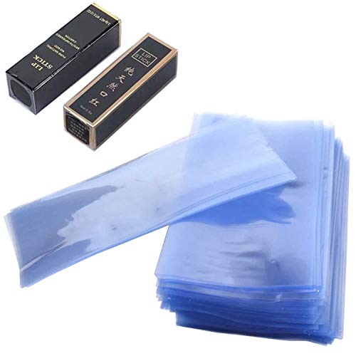 Lip Gloss Shrink Bands,200Pcs 2.1X4 Inches Clear Heat Shrink Wrap Sleeves for Bottles, Lip Balm Tube