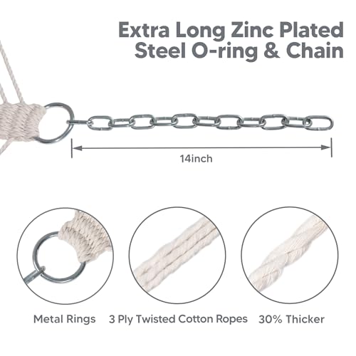 Image of SUNCREAT Portable Tree Hammock with Hardwood Spreader Bar, Extra Large Soft Pillow, Heavy Duty 2 Person Hammock for Indoor, Outdoor, Gray