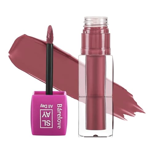 Image of BARELOVE SLAY All Day Non-Drying Liquid Lipstick for Women with Matte Finish One Swipe Application | Highly Pigmented |Smooth Glide Formula | Long Lasting | Transferproof | 12 ml | 812-BLUSH GLOW