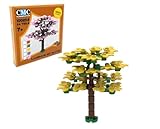 CMC imports 100254 Großer Laubbaum mit Blüten 54 teiliger Bausatz Klemmbausteine (513 - Gelb)