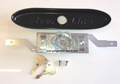 Steel Line Roller Shutter & Replacement Garage Door Lock Black Facia