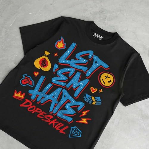 Image of DopeSkill Graphic Tee Streetwear Hip Hop Hypebeast Unisex T-Shirt Sneaker Colour Matching Shirts Inspired Motivation Quotes