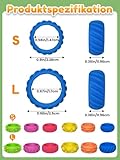 Willingood 12 Stück Silikon Fidget Toys, Anti-Stress Ring für Kinder und Erwachsene, Sensorik Spielzeug, Massageringe für Finger Akupressurring, Fidget Ring für Anxiety, ADHD, Autismus