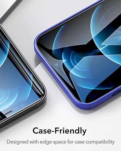 ESR Tempered-Glass Screen Protector Compatible with iPhone 12 Compatible with iPhone 12 Pro 6.1 inch with Easy Installation Frame 3 Pack