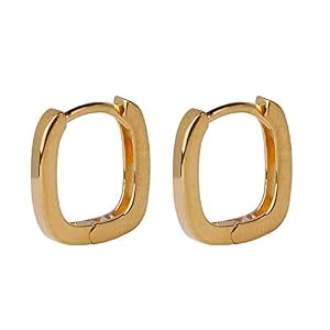 Aligeya.cn Aligeya 925 Silber vergoldet 14 k Gold Damen Ohrringe quadratische Ohrringe Aligeya.cn Aligeya 925 Silber vergoldet 14 k Gold Damen Ohrringe quadratische Ohrringe