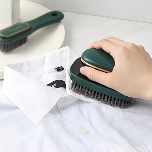 Household Cleaning Soft Bristle Scrub Brush Laundry Brush Shoe Cleaning Brushes Easy To Hold Design For Carpet Floor Sink Bathroom Bathtubs Durable Washing Brush (Green) #TOP2