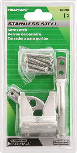 Hardware Essentials 853340 Universal Gate Latch Stainless Steel, 1 Piece, 1.87 X 3.75 X 7.5 Inches #TOP1