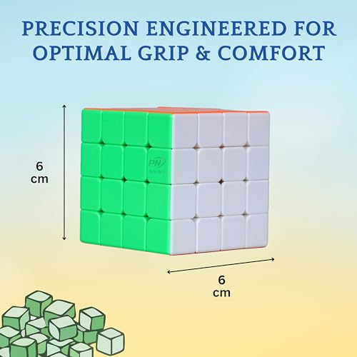 Image of MoYu Meilong Professional Speed Cube, Stickerless Magic Puzzle Cube with Instructions (Size 4x4x4)