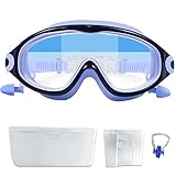 🏊【Sin Filtraciones, Sin Marcas】 Las gafas natacion niño están hechas de silicona suave por lo que evita las marcas de presión alrededor de los ojos. Están perfectamente selladas para evitar que entre agua en las gafas natacion. El marco flexible se adapta a los contornos de tu rostro para un ajuste individual, que garantiza la estabilidad en tu cara. Y, tapones para los oídos de una pieza de diseño de gafas de natación, que es la prevención eficaz de la pérdida. ¡Qué diseño tan bien pensado!