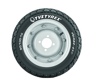 Image of TVS Tyres Jumbo GT 90 /100-10 53J Tubeless Scooter Tyre, Black