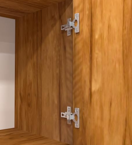 Image of SPECIALITY PANELS 8 Shelf Kitchen Cabinet | Multipurpose Wooden Storage Cupboard with Doors | Semi Open Pantry Organizer | Tall Space Saving Storage Unit for Kitchen Living Room Home | Display Rack