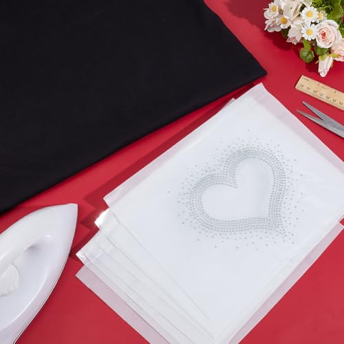 Patchs thermocollants strass cœur thermocollant vêtement customisation