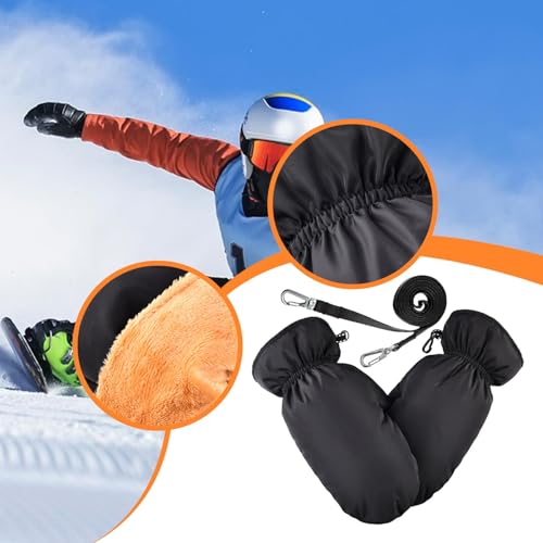 Guantes de esquí con aislamiento de plumón grueso Okiyakusama para frío 6