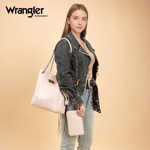 Bolso Tote Wrangler para Mujer, 2 Piezas con Pouch Removible miniatura 2