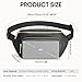 Kattee Fanny Packs for Women, Leather Crossbody Bags for Women Trendy, Small Belt Bag,Fashion Waist Packs with RFID Blocking, Black
