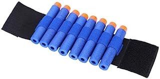 Soft Bullets Storage Wrist Band Adjustable Toy Gun Bullet Dart Ammo Storage Wrist Belt Elastic Cloth Bullet Wrist Strap for Toy Gun Game