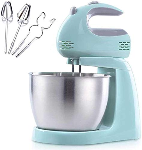 Mini-Elektro-Standmixer mit 3-Liter-Edelstahlschüssel, 150-W-Multifunktionsmixer, 5-Gang-Kuchen-Ei-Handmixer zum Backen von Haushaltsmixern