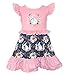 In Fashion Kids Baby or Girls Easter Dresses - Bunny Twirl Dresses - Choose Pattern (3, Pink Navy Bunny Dress)