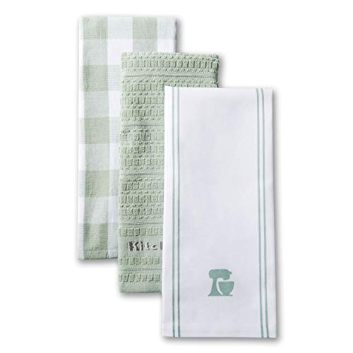 KitchenAid Mixer Kitchen Towel Set, Set of 3, Pistachio 3 Count