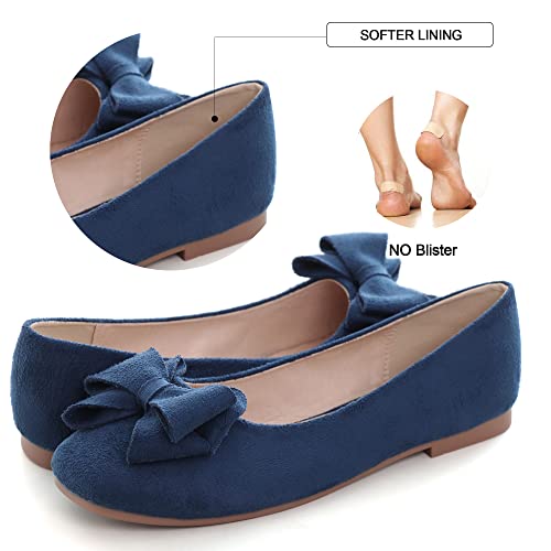 Image of Dear Time Women's Flats Shoes Bowknot Dressy Ballets Loafers Wedding Business Casual Walking Shoes