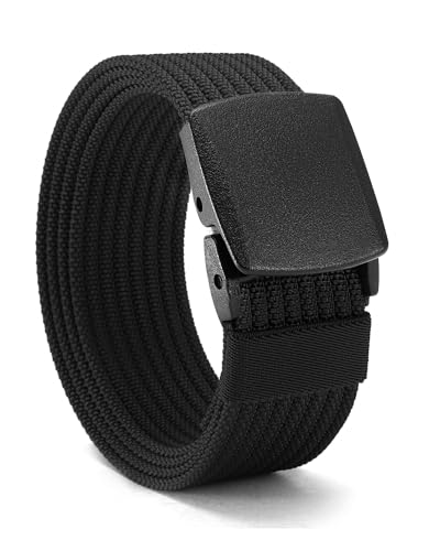 CHAOREN Nickel Free Web Belt Men - TSA Approved Non Metal Buckle Nylon Belt, Travel with Confidence...