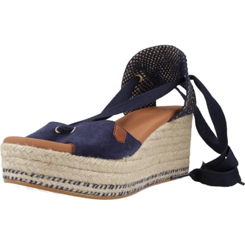 Popa Valdes chaussures été femme espadrilles compensées en cuir