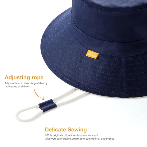 Baby Sun Hat for Boy Girl Toddler Summer Bucket Hat Kids Sun Protection Beach Hat Baby Hats Wide Brim Outdoor Play Hat4