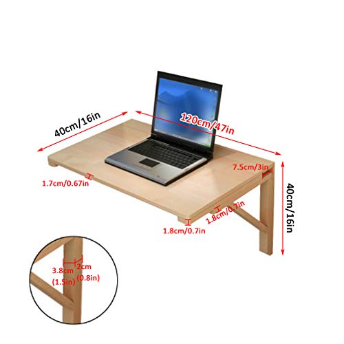 Bureau d'étude mural rabattable pour gagner de la place - 4