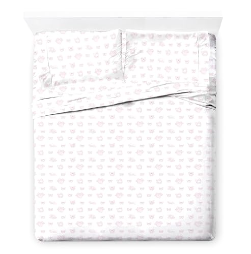 Image of Jay Franco Comforter Set Includes Sheets and Pillow Covers - Soft and Cozy Bed Set for Stylish Room Decor, Official Licensed Bedding, Multi - Hello Kitty, 7 Piece King