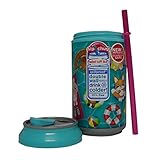 Cool Gear Can Kids Water Bottle with Straw 12 oz Insulated Water Bottle with Lid - BPA Free Water Bottle Kids Cups Straw Water Bottle - Cute Animals
