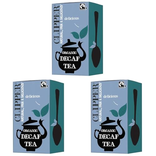 Clipper Organic Decaf Black Tea, 20 teabags (Pack of 3)
