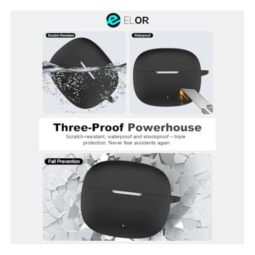 Image of ELOR Premium Silicone Case Cover Compatible with OnePlus Nord Buds 4 Pro (Earbuds Not Included) (Frost White)