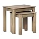 Vida Designs Panama Nest von 2 Tische, Holz, Kiefer gewachst, 56x40x53 cm