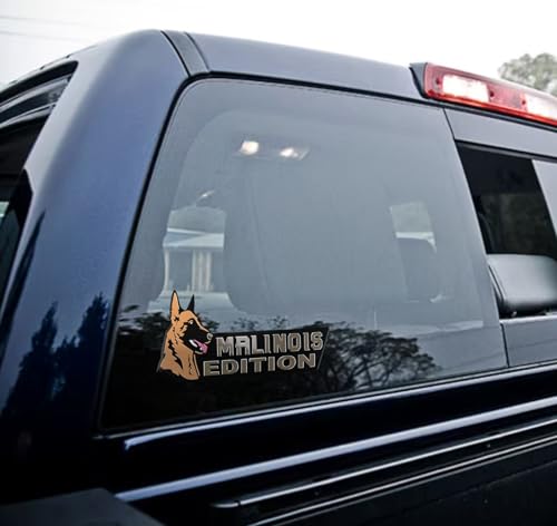 Image of Dog Edition 3D Car Badge, Laser Cutting Metal Emblem, Cute Dogs Decals (Malinois)